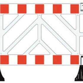 İleri Trafik Beyaz 150x100 cm Güvenlik Barikatı