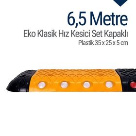 İleri Trafik Eko Klasik Hız Kesici Set Kapaklı Plastik 6,5 m Yol Kasisi