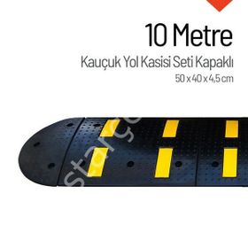 İleri Trafik Kauçuk Hız Kesici Set Kapaklı 10 m Eko Yol Kasisi