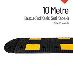 İleri Trafik Kauçuk Hız Kesici Set Kapaklı 10 m Eko Yol Kasisi
