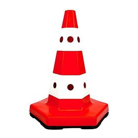 İleri Trafik Klasik Kedi Gözlü 50 cm Ağırlıklı Trafik Dubası