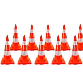 İleri Trafik Pvc 10 Adet 75 cm Çift Reflektifli Trafik Dubası
