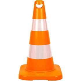 İleri Trafik Trafik Konisi 50 cm Çift Reflektifli Trafik Dubası