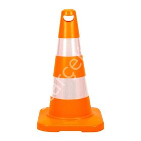 İleri Trafik Trafik Konisi 50 cm Çift Reflektifli Trafik Dubası