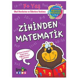İlk Okul Eğlenceli Matematik Çıkartmalı Zihinden Matematik-Limon Kids Yayınları
