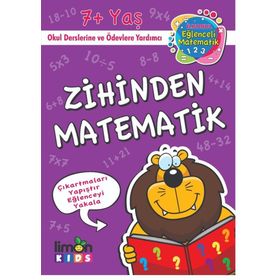 İlk Okul Eğlenceli Matematik Çıkartmalı Zihinden Matematik-Limon Kids Yayınları