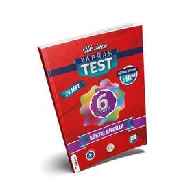 İlk Önce Yayıncılık 6. Sınıf Sosyal Bilgiler Yaprak Test 2023