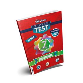 İlk Önce Yayıncılık 7. Sınıf Matematik Yaprak Test 2023