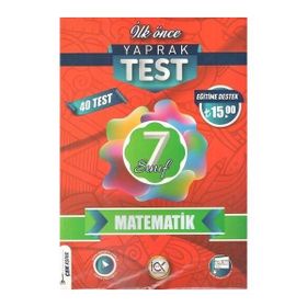 İlk Önce Yayıncılık 7. Sınıf Matematik Yaprak Test 2023