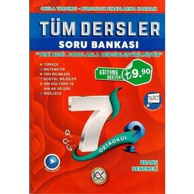 İlk Önce Yayıncılık 7. Sınıf Tüm Dersler Soru Bankası