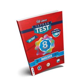 İlk Önce Yayıncılık 8. Sınıf İngilizce Yaprak Test 2023