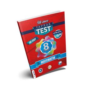 İlk Önce Yayıncılık 8. Sınıf Matematik Yaprak Test 2023