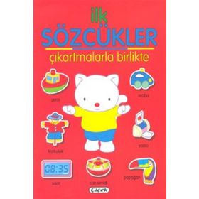 İlk Sözcükler Çıkartmalarla Birlikte - Kırmızı - kollektif
