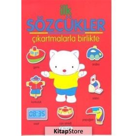 İlk Sözcükler Çıkartmalarla Birlikte - Kırmızı - kollektif