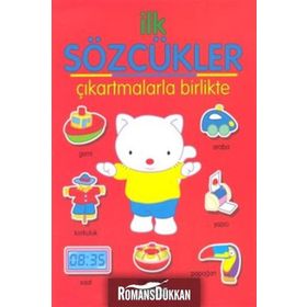 İlk Sözcükler Çıkartmalarla Birlikte - Kırmızı - kollektif