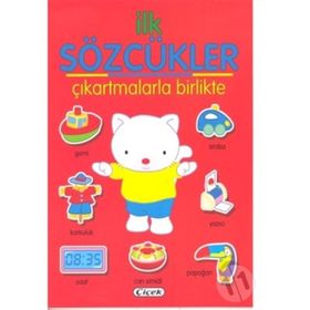 İlk Sözcükler Çıkartmalarla Birlikte - Kırmızı - kollektif