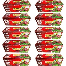 İlka 10 Paket 30 cm 500 mt Şeffaf Mutfak Rulo Streç Film Folyo