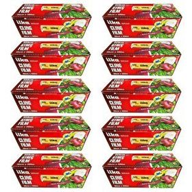 İlka 10 Paket 30 cm 500 mt Şeffaf Mutfak Rulo Streç Film Folyo