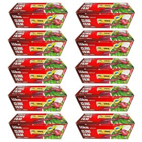 İlka 10 Paket 30 cm 500 mt Şeffaf Mutfak Rulo Streç Film Folyo