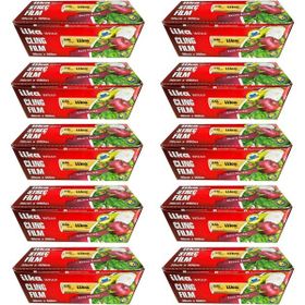 İlka 10 Paket 30 cm 500 mt Şeffaf Mutfak Rulo Streç Film Folyo