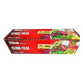 İlka 45 cm 500 mt Şeffaf Mutfak Rulo Streç Film Folyo