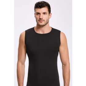 İlke İç Giyim 1007 Siyah Bisiklet Yaka 10 Adet Erkek Atlet