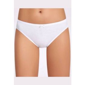 İlke İç Giyim Fiyonklu Beyaz Bikini 10 Adet Kadın Külot