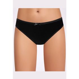 İlke İç Giyim Fiyonklu Siyah Bikini 5 Adet Kadın Külot