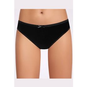 İlke İç Giyim Fiyonklu Siyah Bikini 5 Adet Kadın Külot