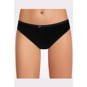 İlke İç Giyim Fiyonklu Siyah Bikini Kadın Külot