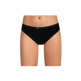 İlke İç Giyim Fiyonklu Siyah Bikini Kadın Külot