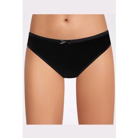 İlke İç Giyim Fiyonklu Siyah Bikini Kadın Külot
