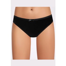 İlke İç Giyim Fiyonklu Siyah Bikini Kadın Külot
