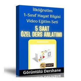 İlköğretim 1.Sınıf Hayat Bilgisi Görüntülü Eğitim Seti Enine Boyuna Eğitim