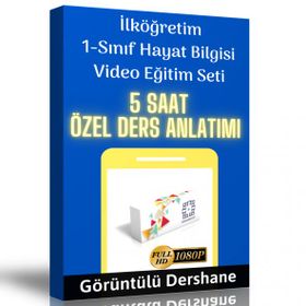 İlköğretim 1.Sınıf Hayat Bilgisi Görüntülü Eğitim Seti Enine Boyuna Eğitim