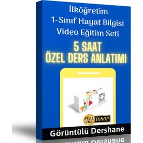 İlköğretim 1.Sınıf Hayat Bilgisi Görüntülü Eğitim Seti Enine Boyuna Eğitim