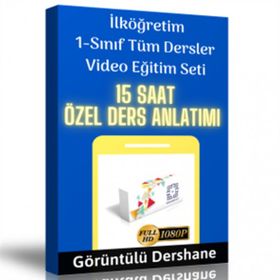 İlköğretim 1. Sınıf Tüm Dersler Online Görüntülü Eğitim Seti - Kollektif