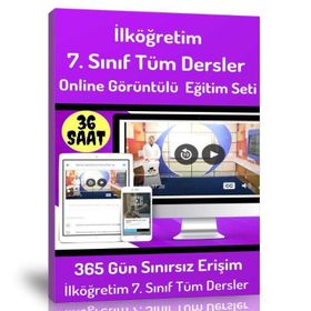 İlköğretim 7. Sınıf Tüm Dersler Online Görüntülü Eğitim Seti - Kollektif