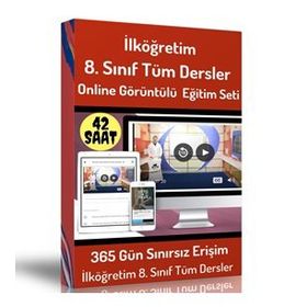 İlköğretim 8. Sınıf Tüm Dersler Online Görüntülü Eğitim Seti - Kollektif