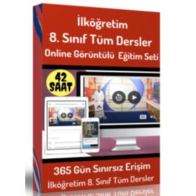 İlköğretim 8. Sınıf Tüm Dersler Online Görüntülü Eğitim Seti - Kollektif