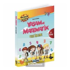 İlkokul 4. Sınıf 4. Kitap Veri İşleme Yaşam Ve Matematik İdil Ayyürek Enpro Yayınları