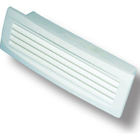 İloz İçten Klapeli 100 mm Çap Beyaz Dış Duvar Izgarası
