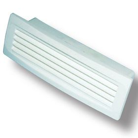 İloz İçten Klapeli 100 mm Çap Beyaz Dış Duvar Izgarası