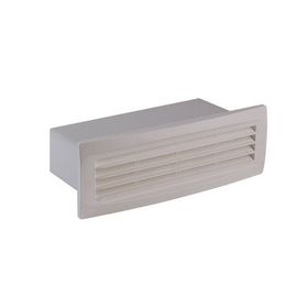 İloz İçten Klapeli 125 mm Beyaz Dış Duvar Izgarası