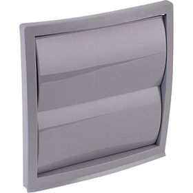 İloz Jaluzili 100 mm Çap Gri Dış Duvar Izgarası