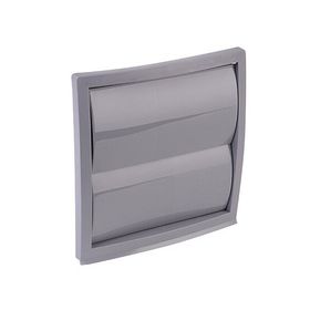 İloz Jaluzili 100 mm Çap Gri Dış Duvar Izgarası