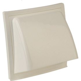 İloz Korumalı 100 mm Çap Beyaz Dış Duvar Izgarası