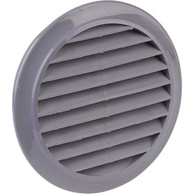 İloz Yuvarlak 100 mm Çap Gri Dış Duvar Izgarası