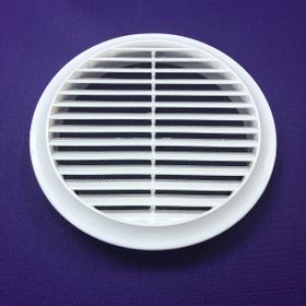 İloz Yuvarlak 150 mm Çap Beyaz Dış Duvar Izgarası