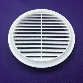 İloz Yuvarlak 150 mm Çap Beyaz Dış Duvar Izgarası